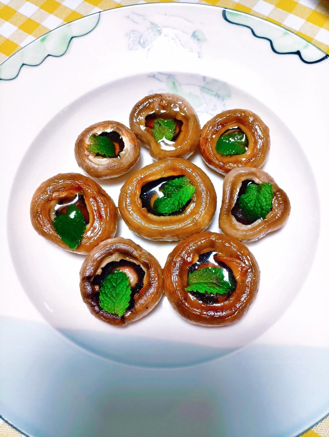 香煎口蘑  鲜的扭起来