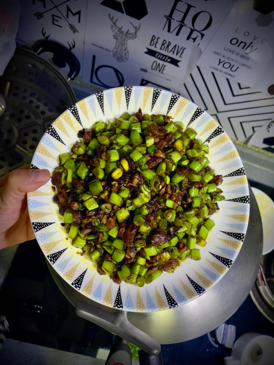 榄菜肉碎四季豆（独家秘方哦）