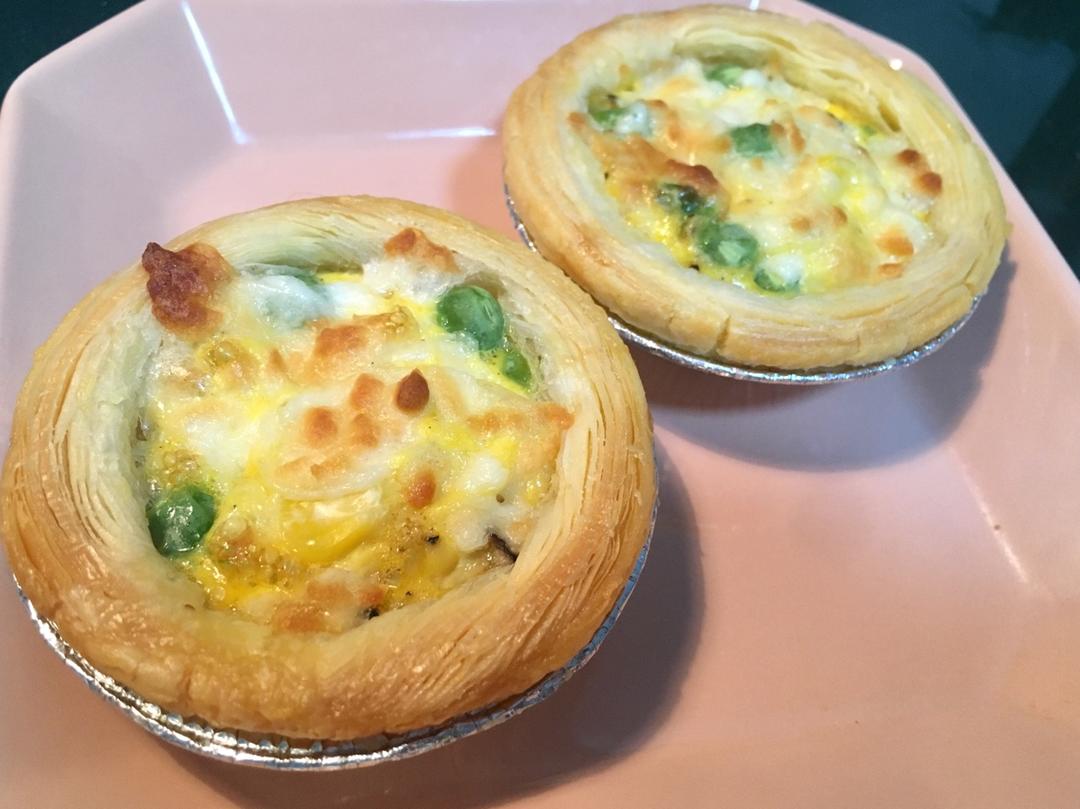 sugar大步走起来做的随心芝士咸蛋挞【放纵小食】