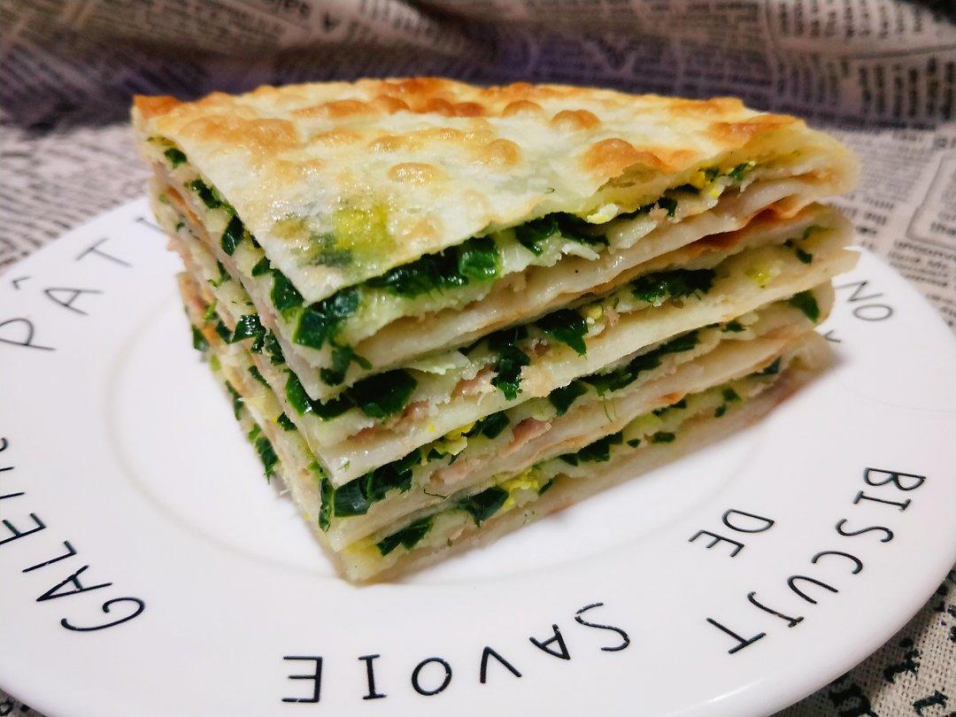 王筱沐做的千层韭菜饼