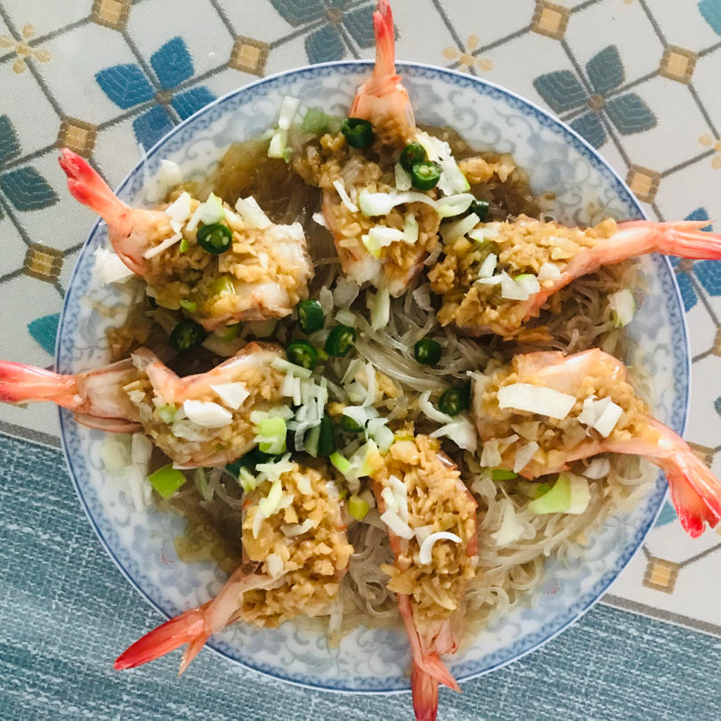 蒜蓉粉丝蒸虾