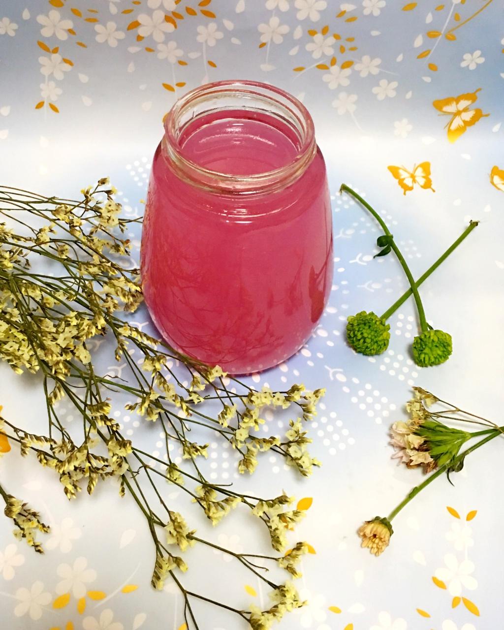 一颗糖572196做的颜值超高又好喝的胭脂柠檬水