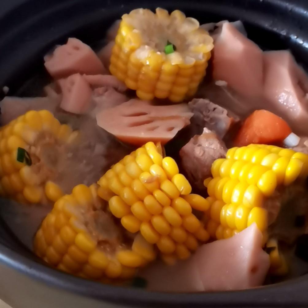 懒人电炖锅版湖藕排骨汤