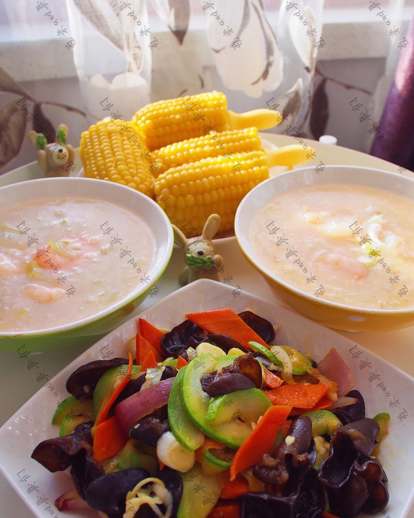 十五分钟快手之砂锅鲜虾粥(附5分钟电饭煲电压力锅更快捷方法)