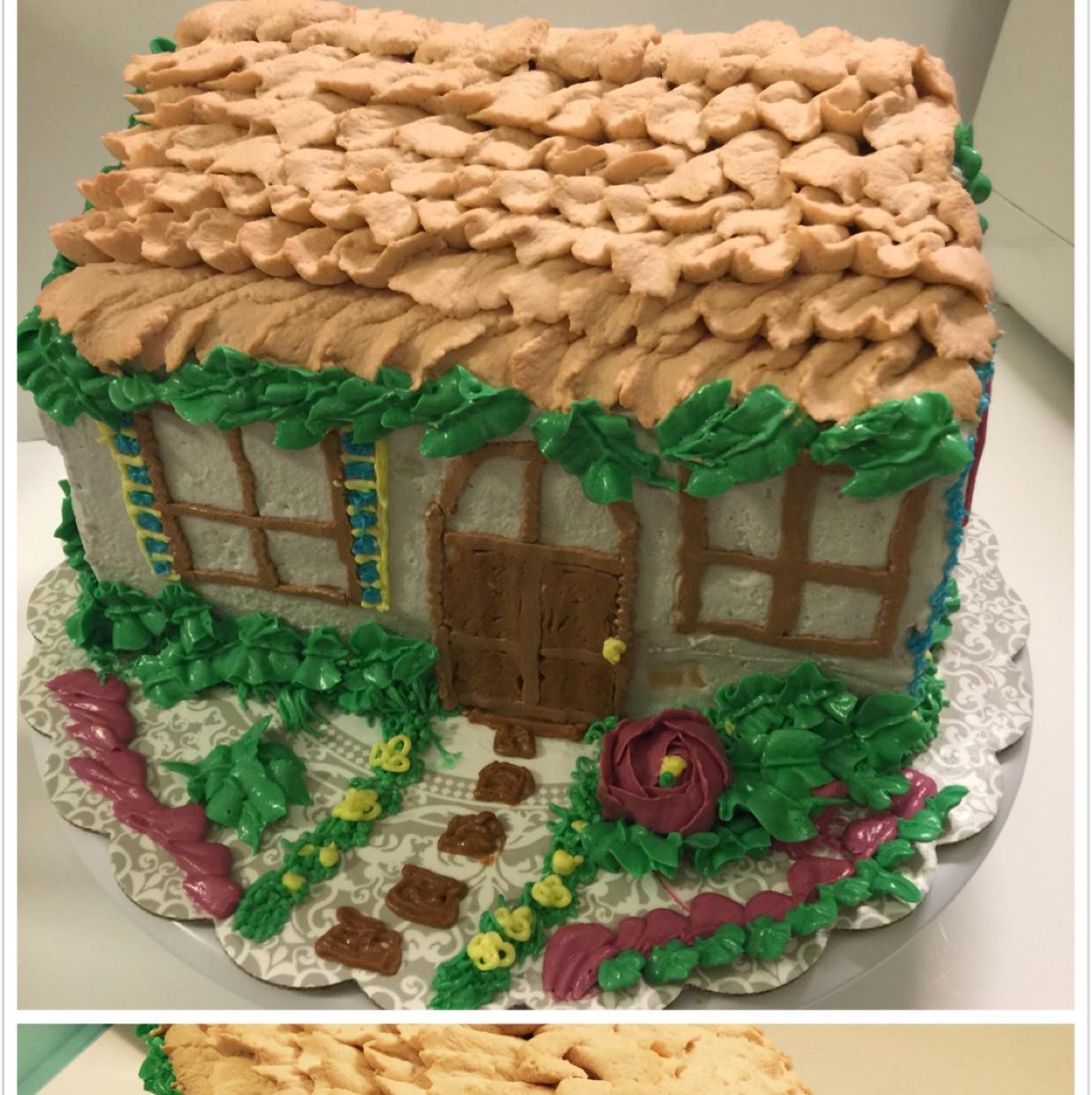 小房屋蛋糕的做法