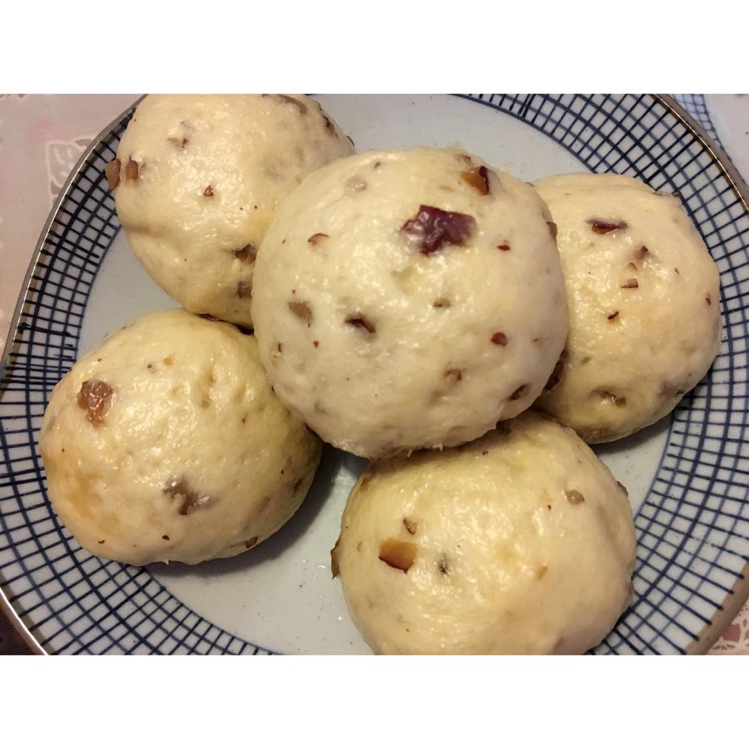 好吃营养的红枣核桃红糖馒头