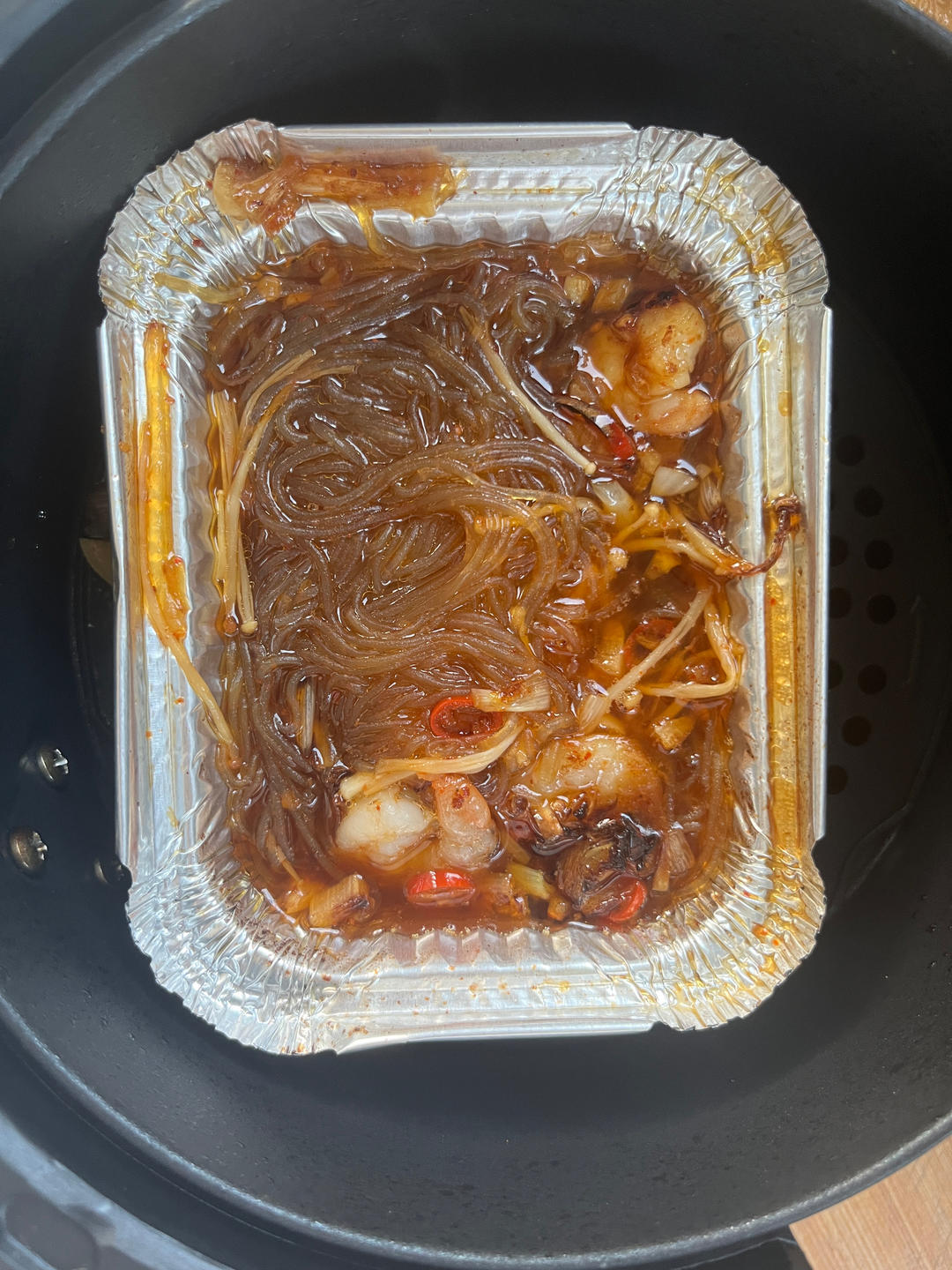 空气炸锅🦐蒜蓉粉丝虾😍