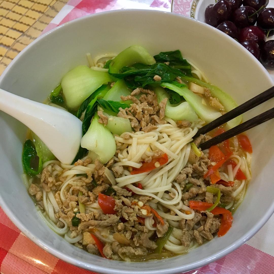 青椒肉丝面