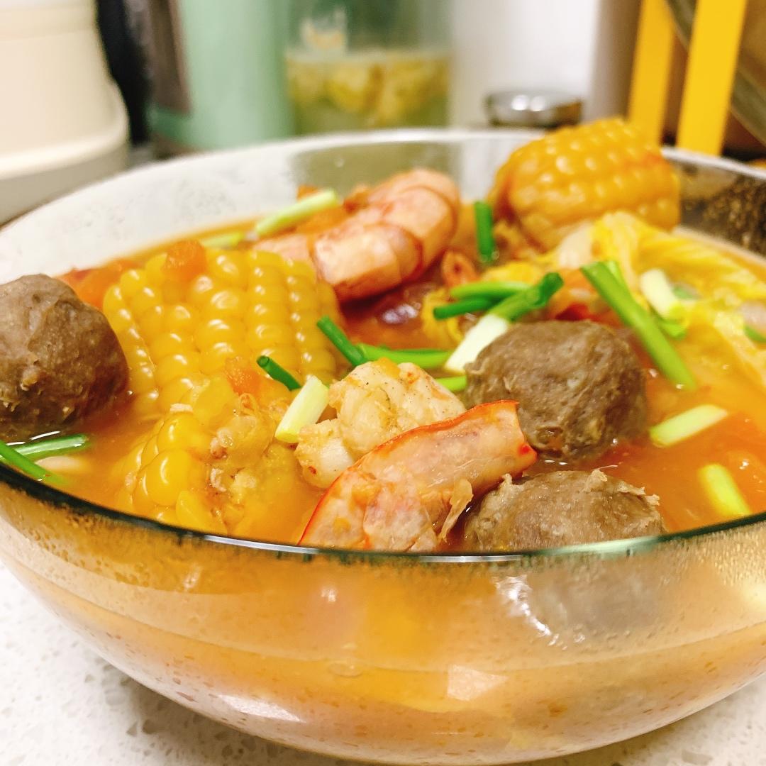 番茄鱼丸小火锅