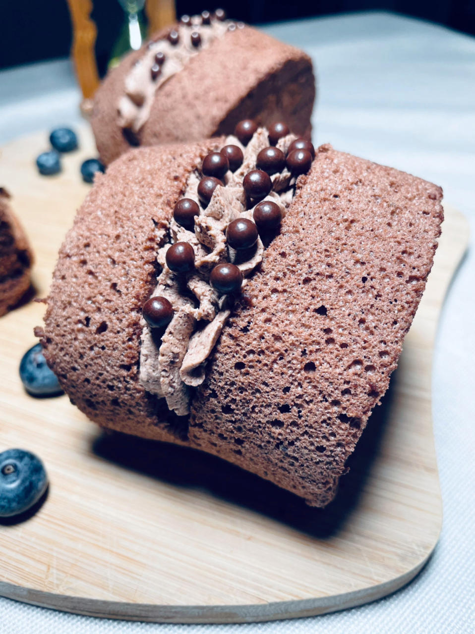 【巧克力脆脆珠蛋糕卷】｜脏脏蛋糕卷