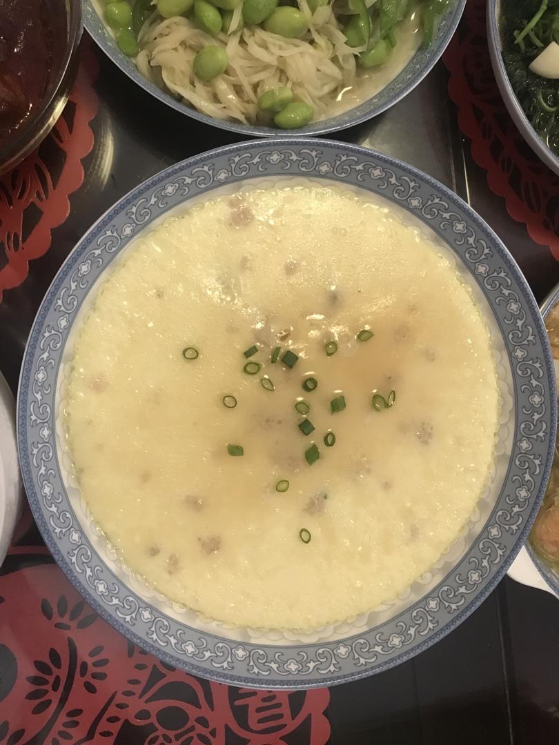 干贝肉糜炖蛋