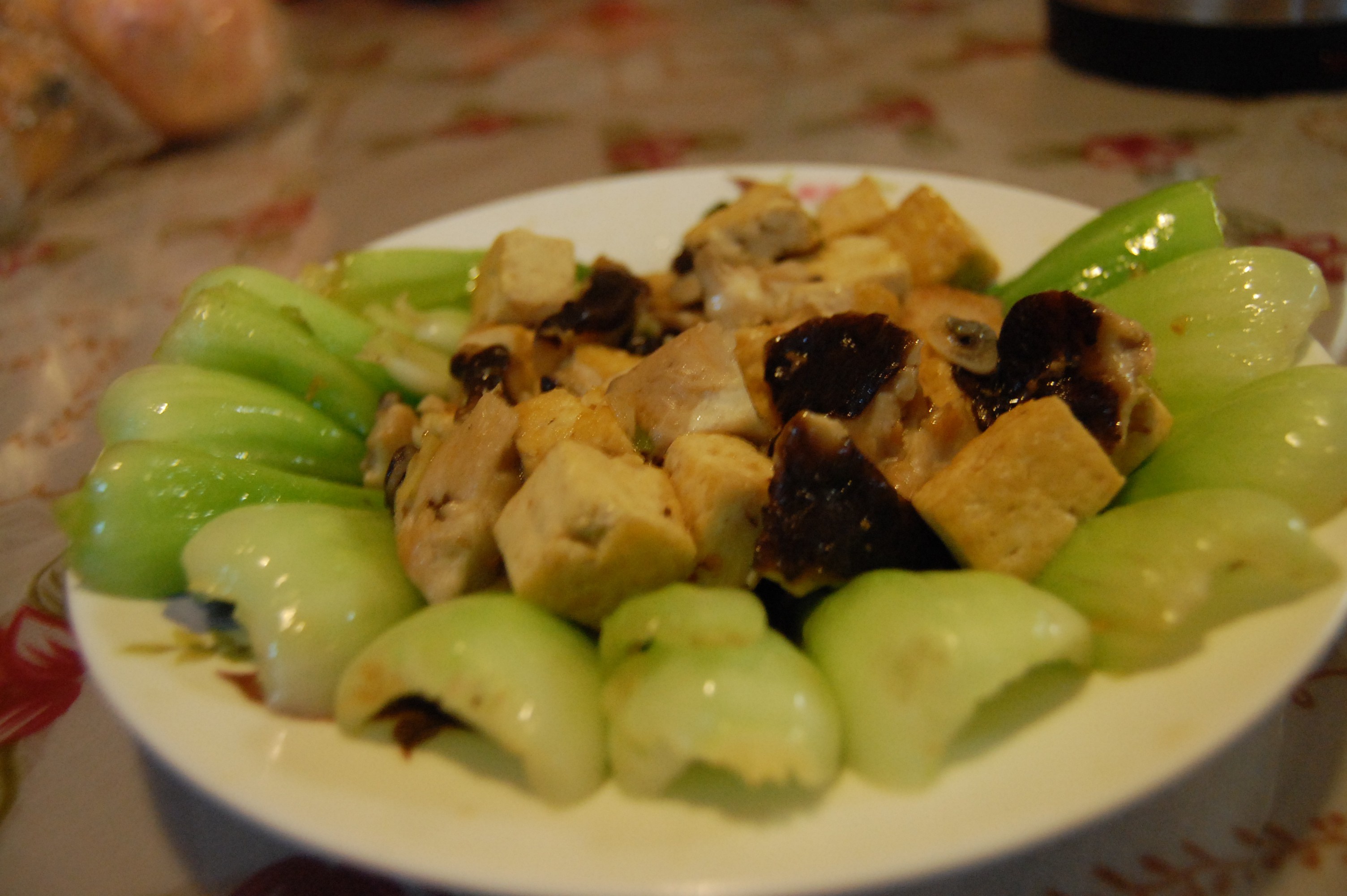 香菇油菜烧豆腐