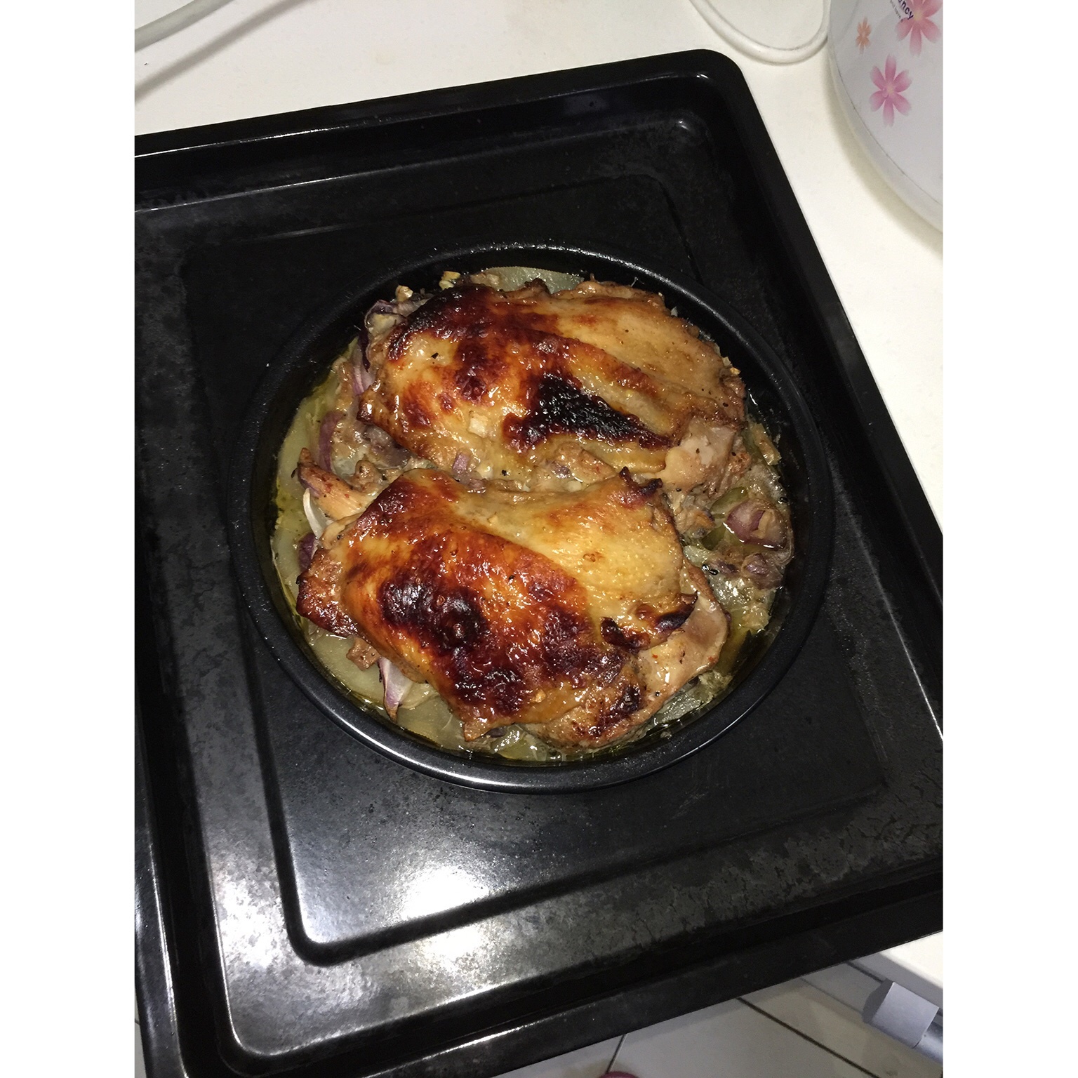 蜜汁黑椒烤鸡腿