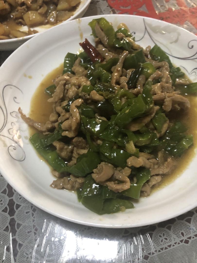 青椒炒肉丝