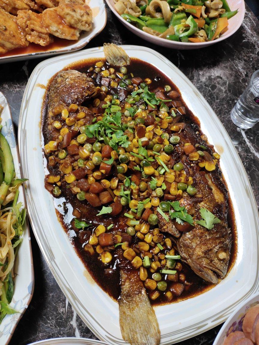 什锦红烧鱼，年夜饭必备，酱香下饭，老幼皆宜