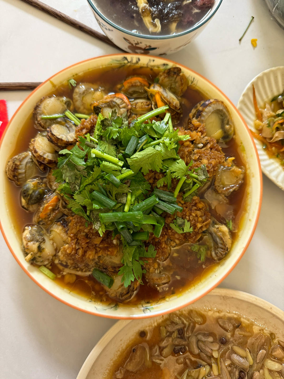 蒜蓉金针菇扇贝的做法