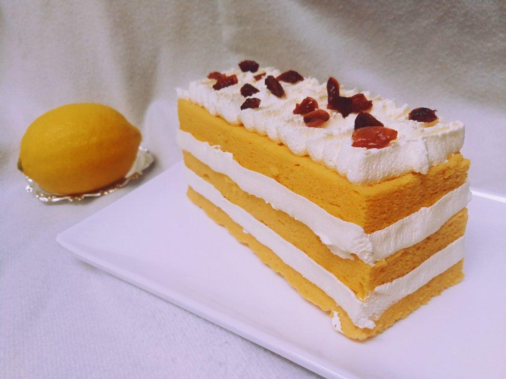 超级棉柔的无糖南瓜酸奶蛋糕