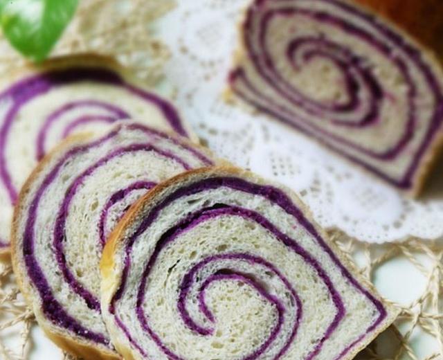 紫薯圈圈吐司的做法