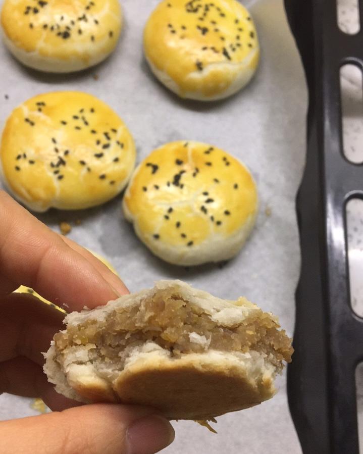 板栗飘香～新手都能学会的甜香板栗饼。(˶‾᷄ ⁻̫ ‾᷅˵)
