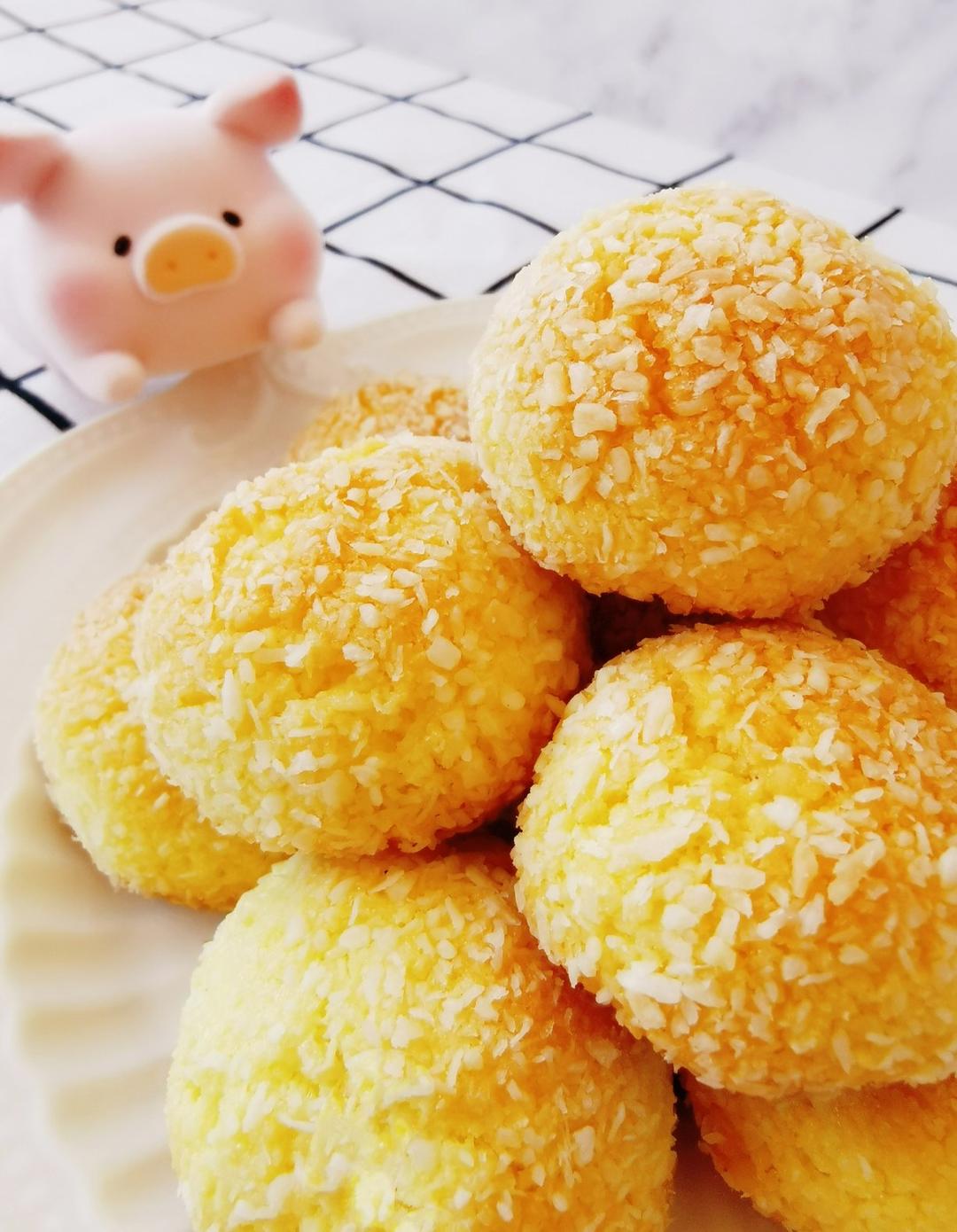 肥美小狮子做的烘焙入门必备食谱零难度超酥脆黄金椰蓉球