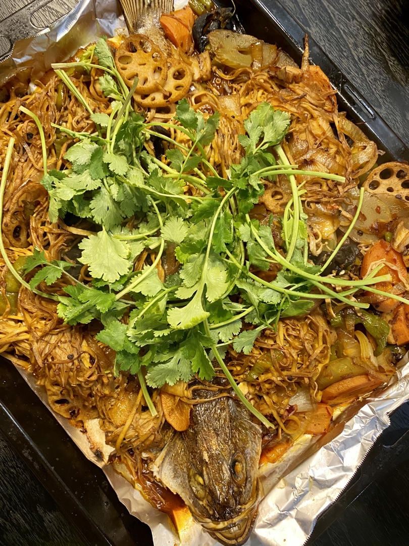 重庆烤鱼(烤箱版)爆好吃，爆简单