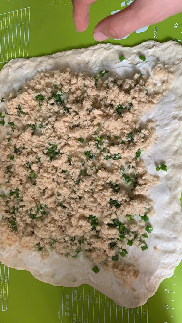 香葱肉松手撕吐司