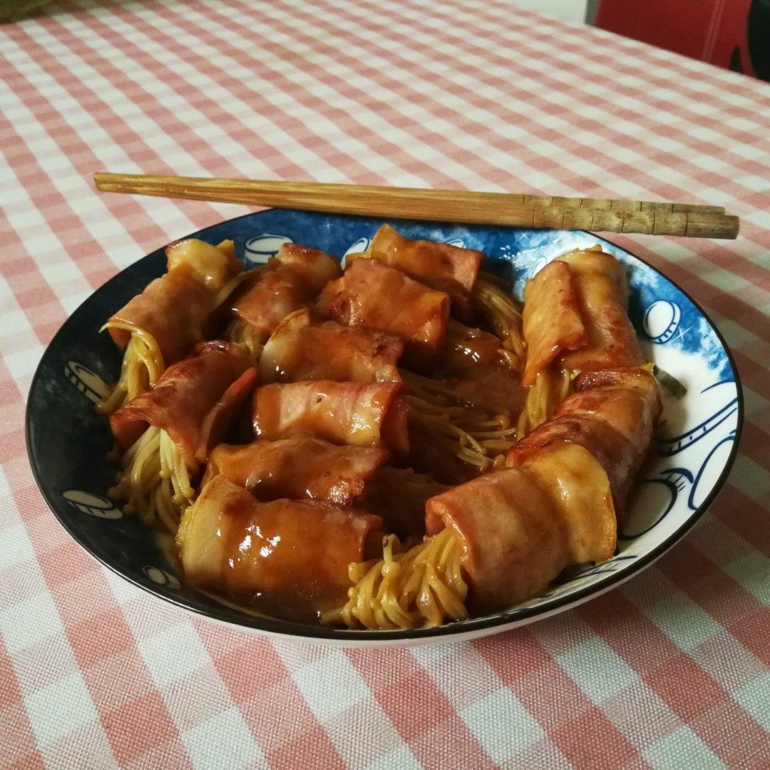 金针菇培根卷