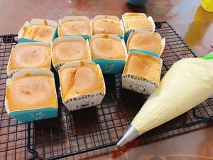 🌈🌈绵软甜蜜的北海道戚风杯💚💫附万能卡仕达酱配方的做法 步骤10