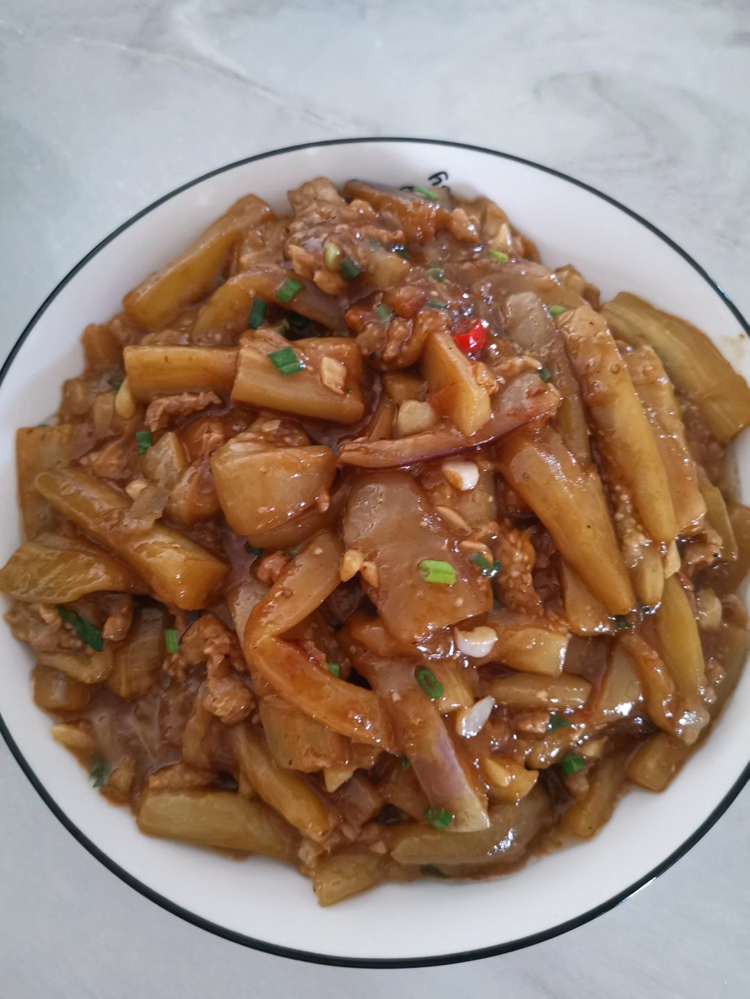 开胃下饭菜！巨简单的家常鱼香茄子煲
