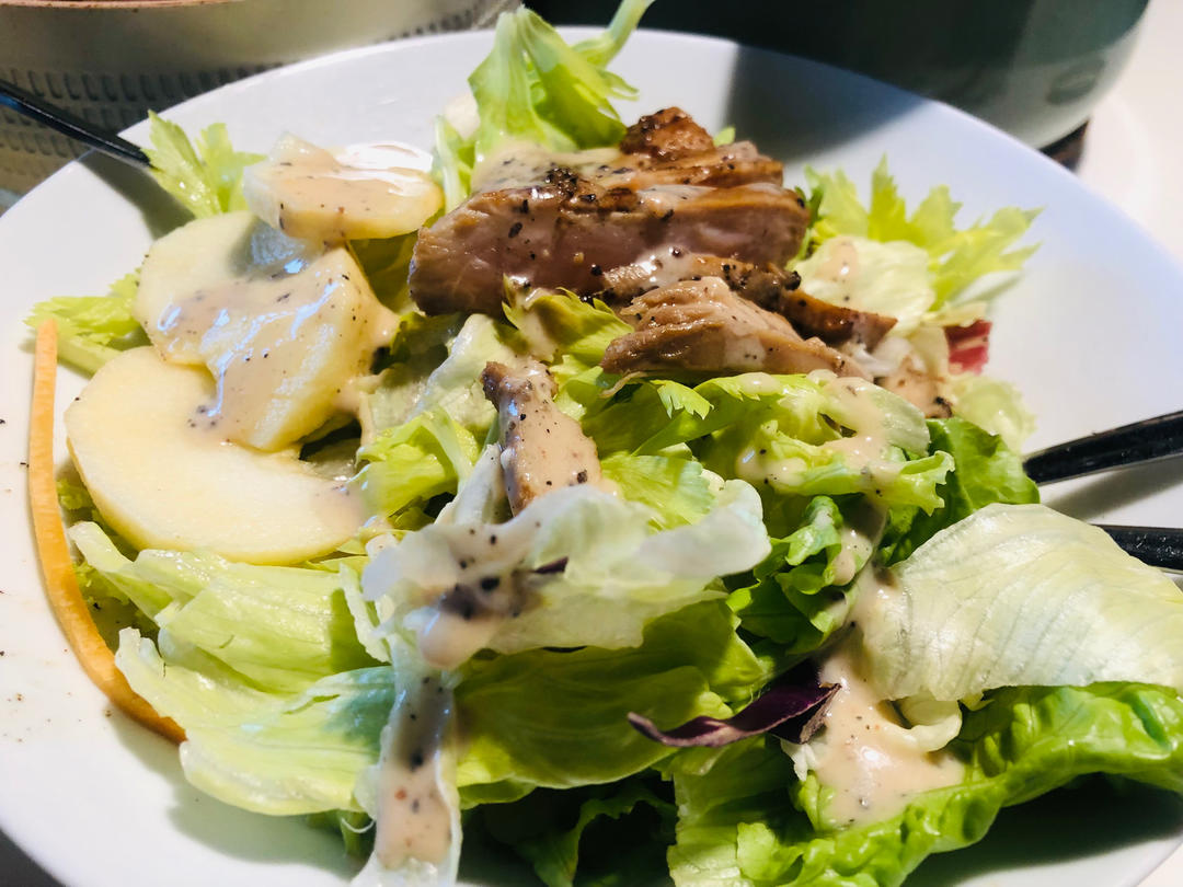 牛油果鲜虾沙拉&辣味牛肉豆腐沙拉&鸡胸苹果芥末沙拉&鹰嘴豆甜椒沙拉