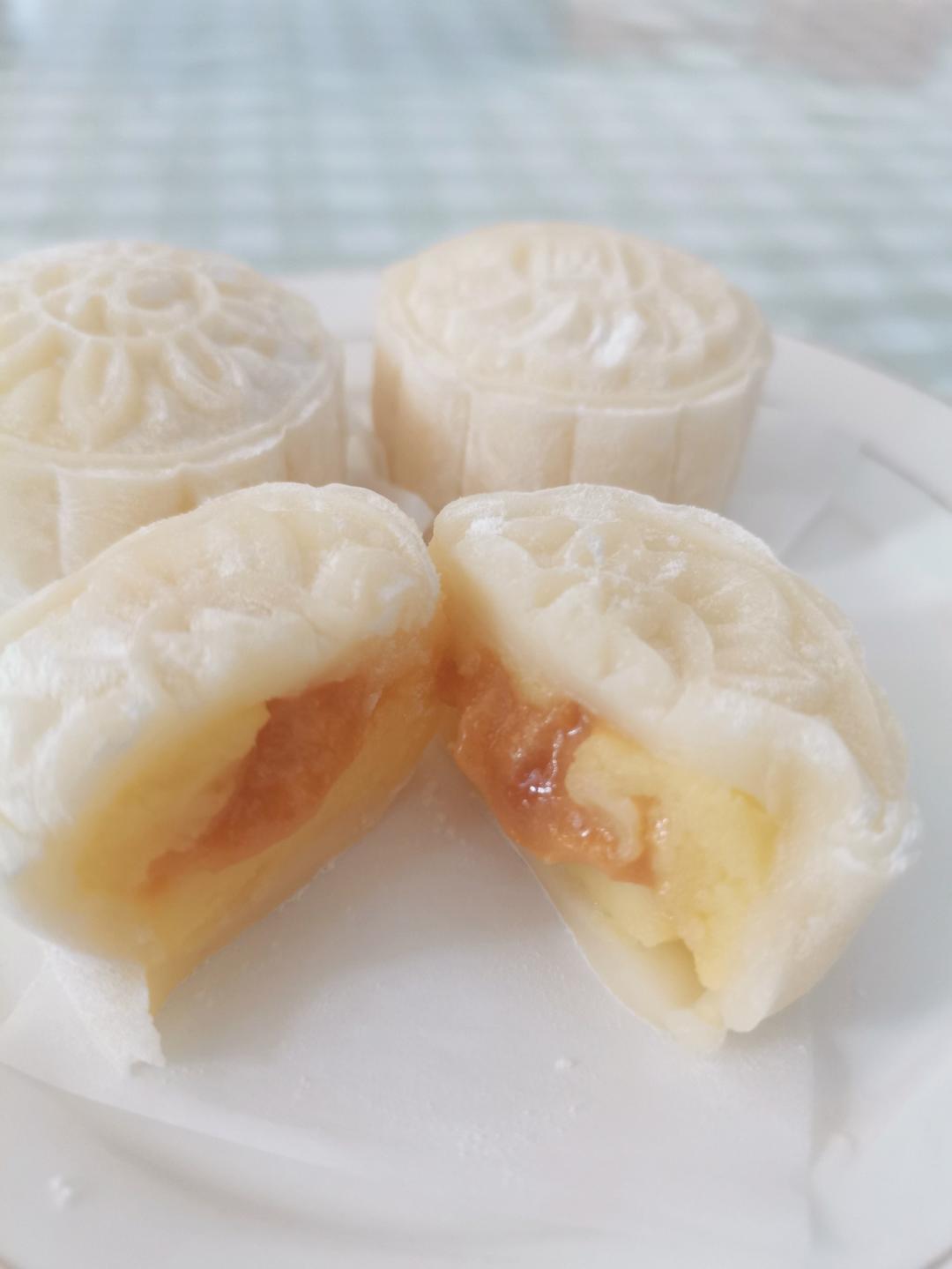 零失败无烤箱配方：🌕咸蛋黄流心冰皮月饼🥮