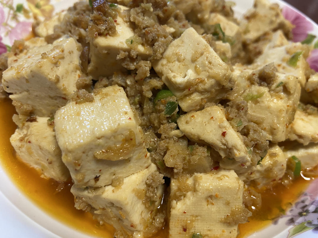 家常红烧肉末豆腐