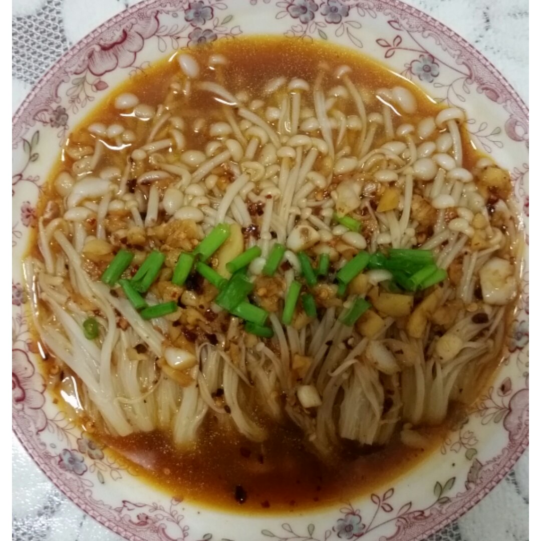 蒜蓉蒸金针菇