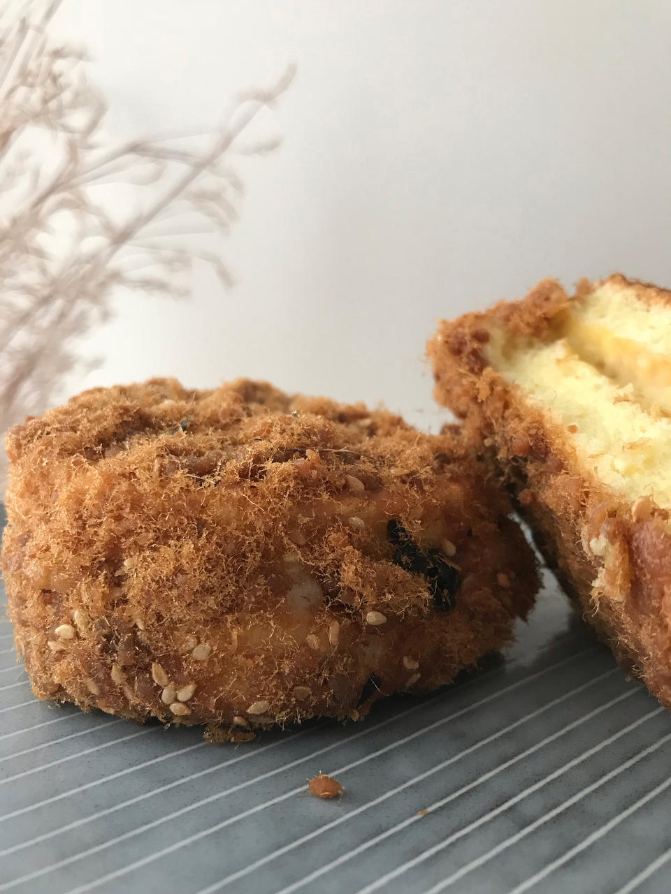 简单快手-媲美鲍师傅-海苔肉松小贝