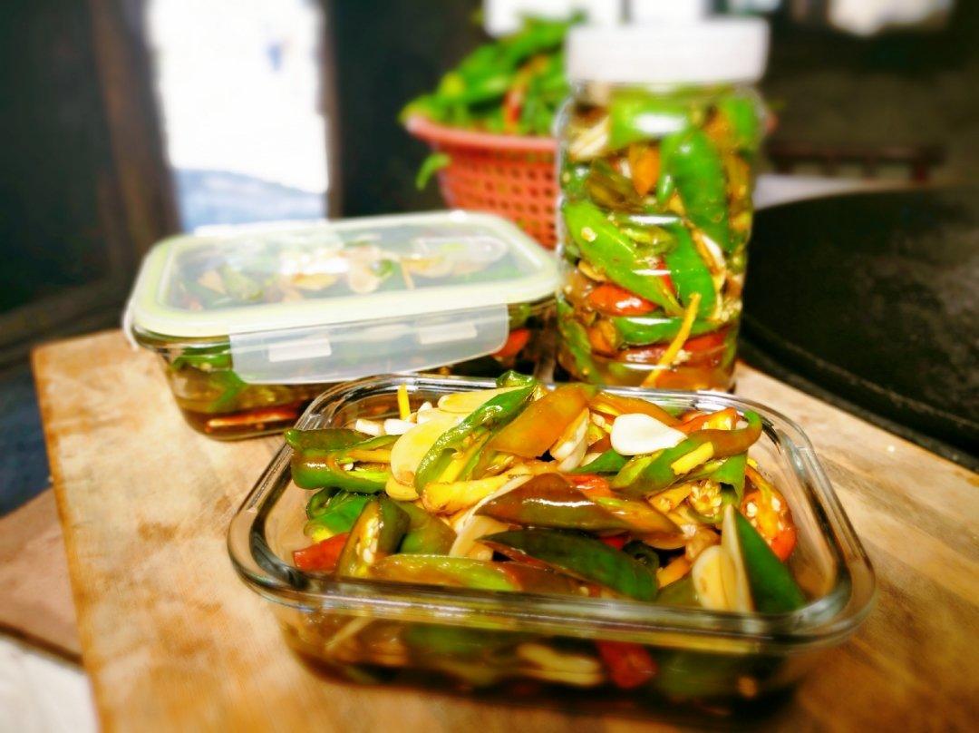 超下饭的～酱油腌辣椒（尖椒）咸菜