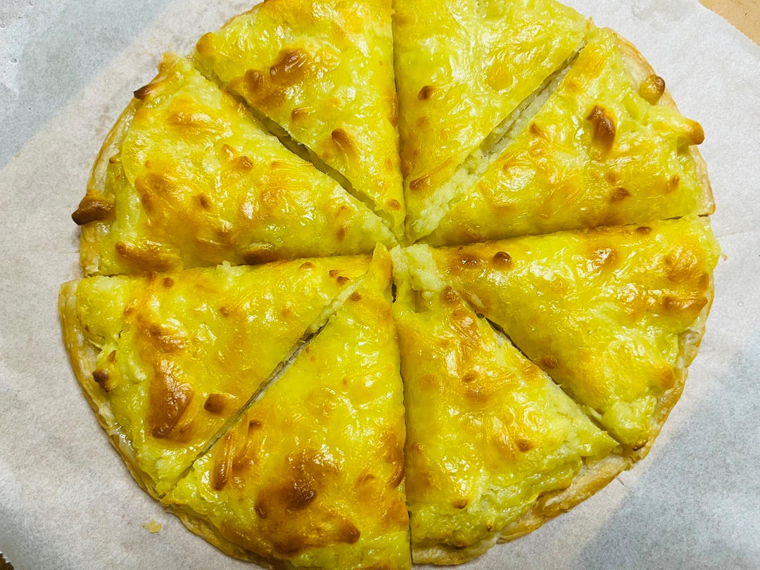 手撕饼版榴莲披萨的做法