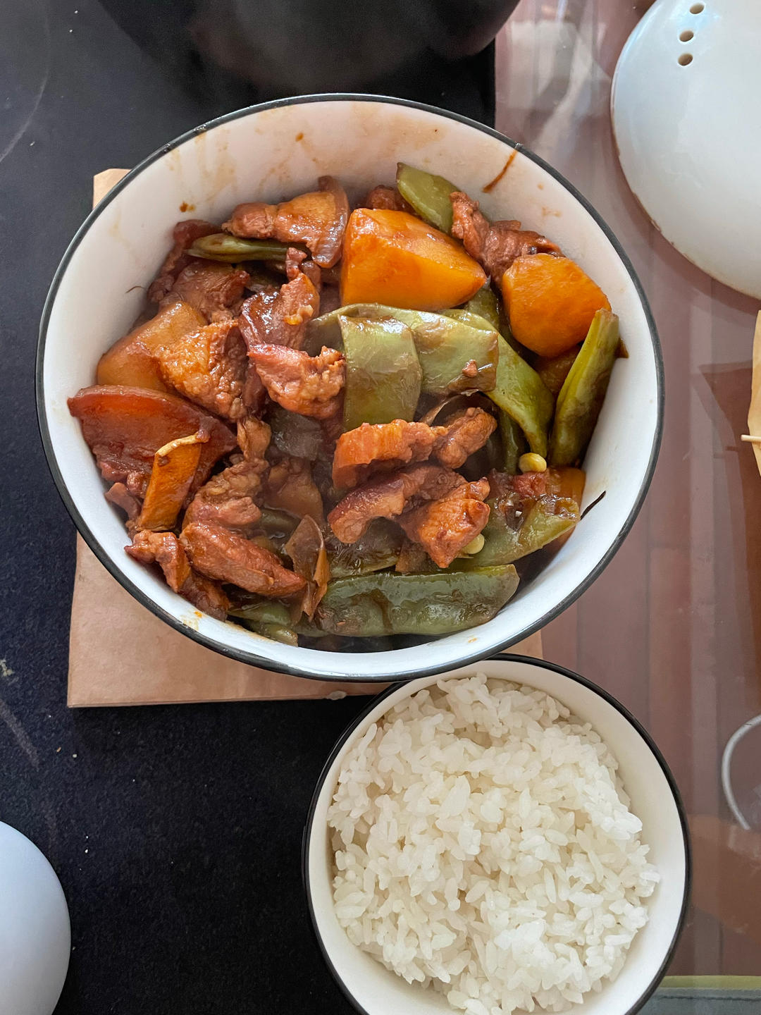 绝对正宗的东北土豆豆角炖五花肉