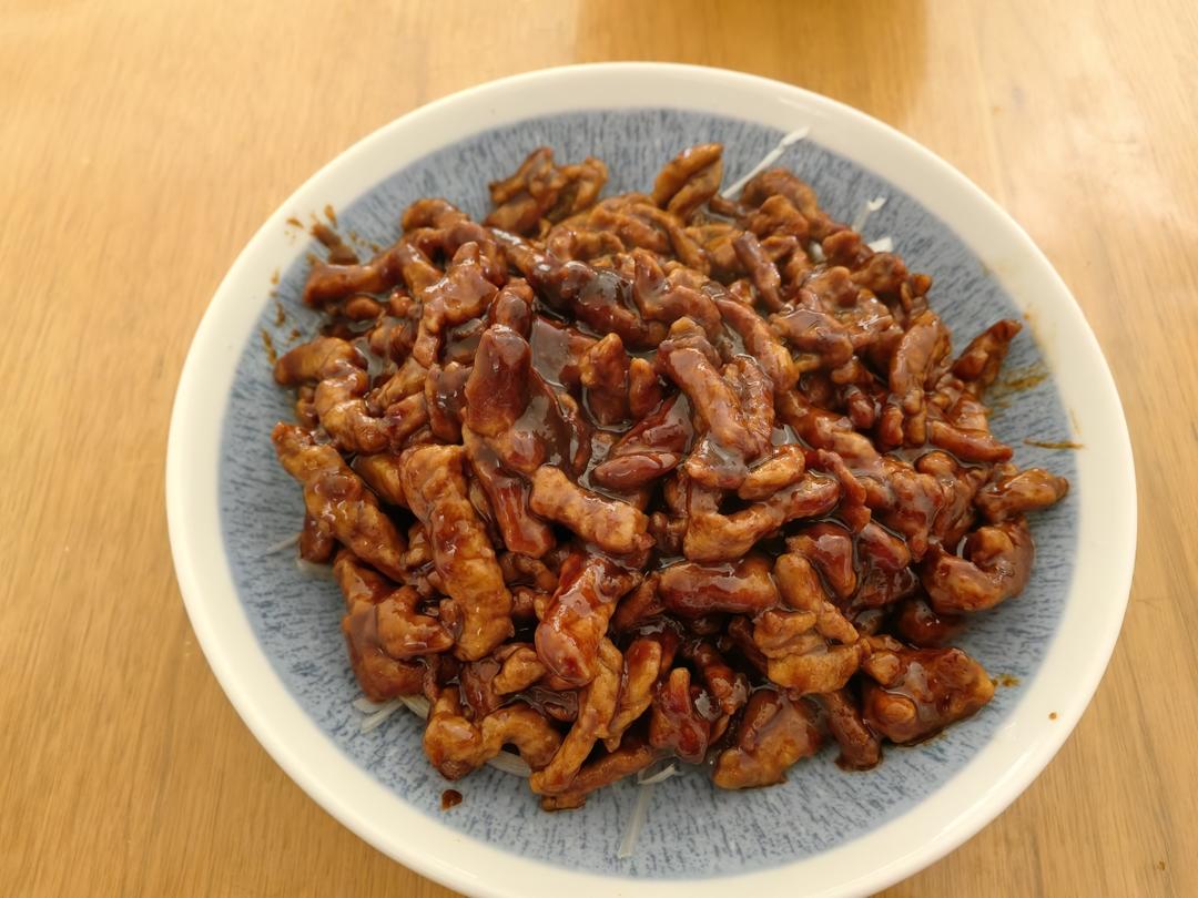 传统做法 京酱肉丝