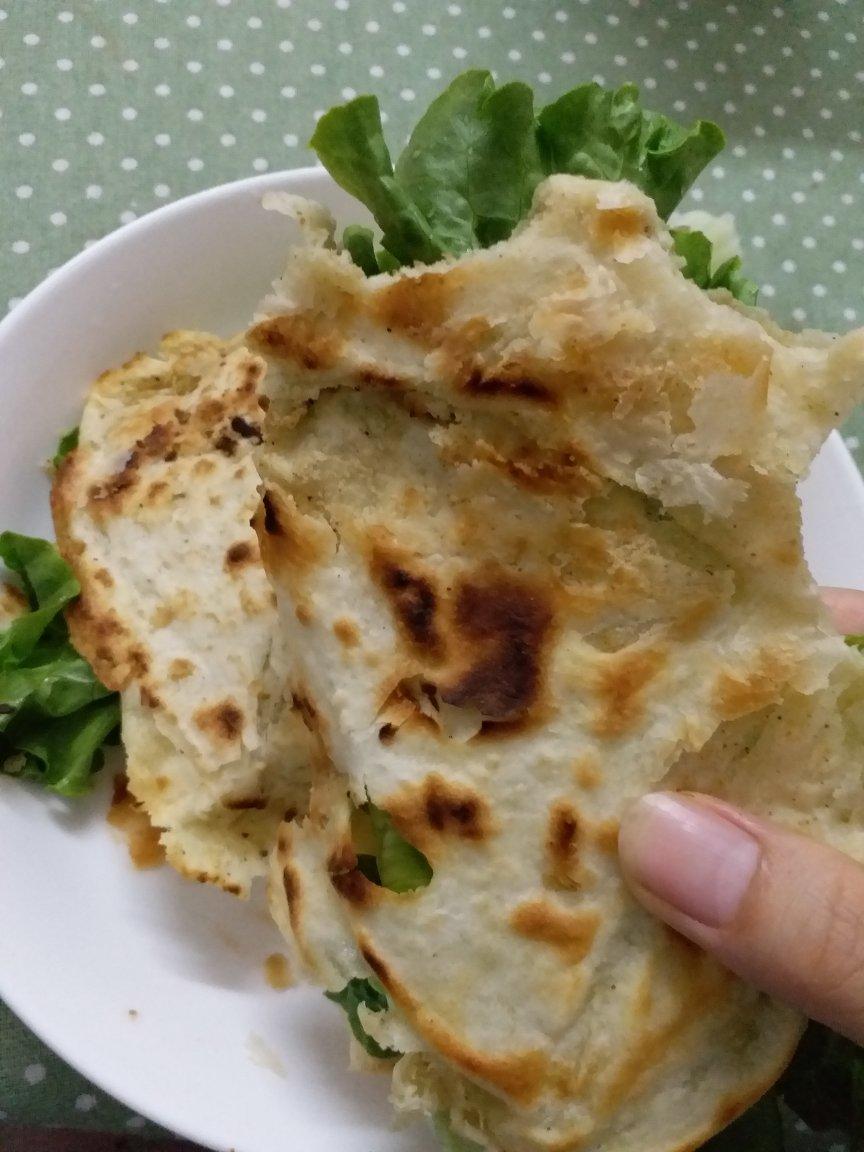 自制手抓饼（鸡蛋灌饼）快手早餐
