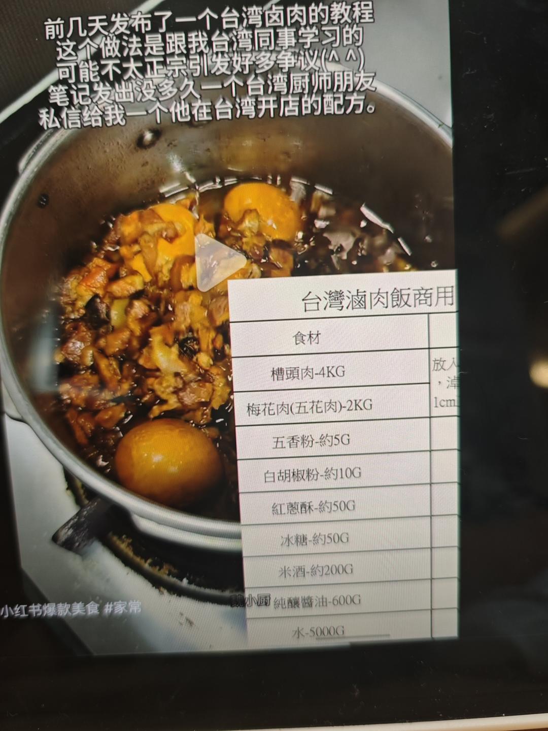 台湾卤肉饭的做法