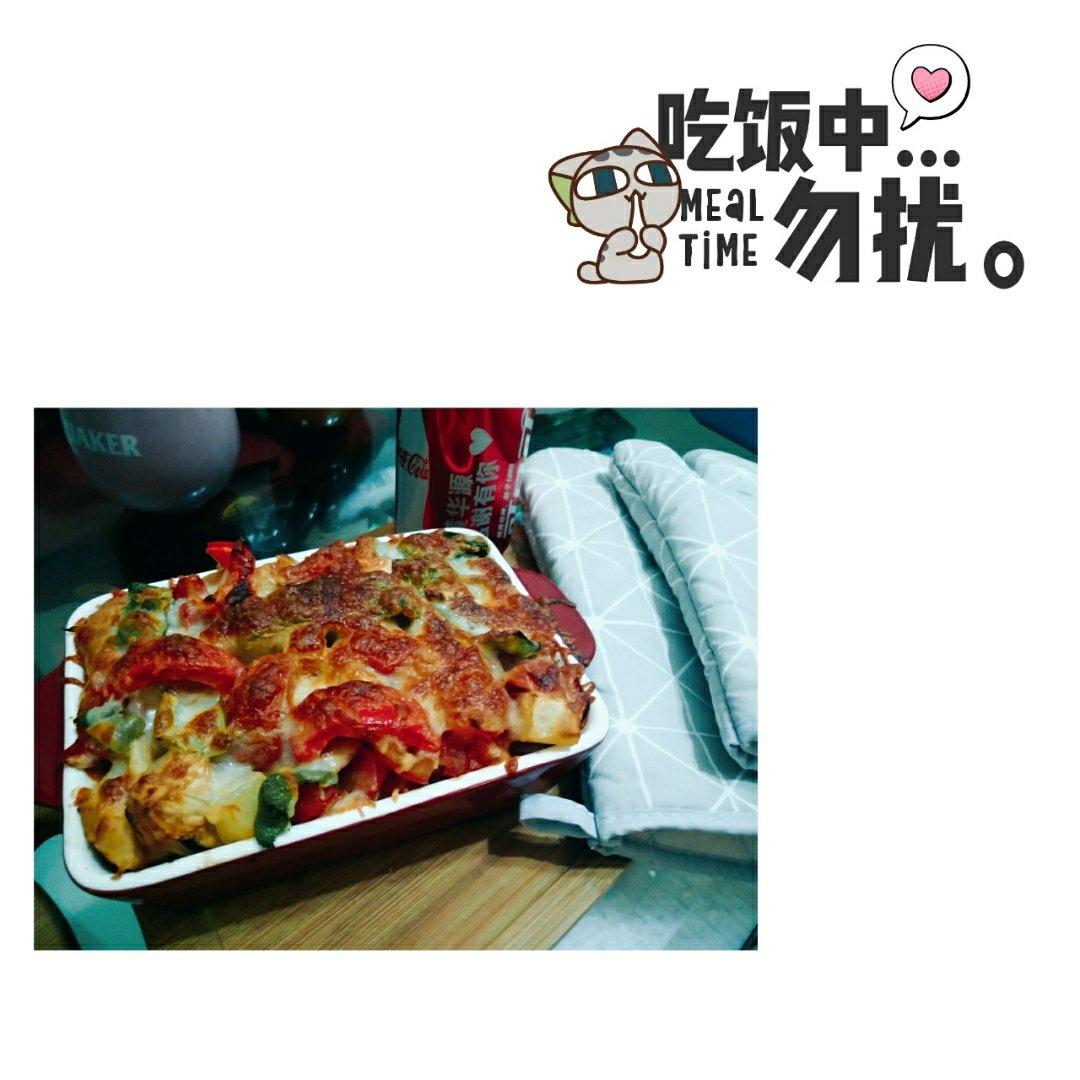 番茄鸡肉浓情焗饭【两人份】