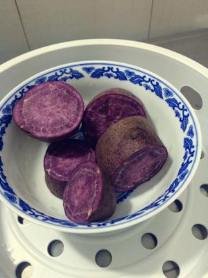 紫薯蛋糕卷（低卡低糖）新手也能做好哦的做法 步骤2