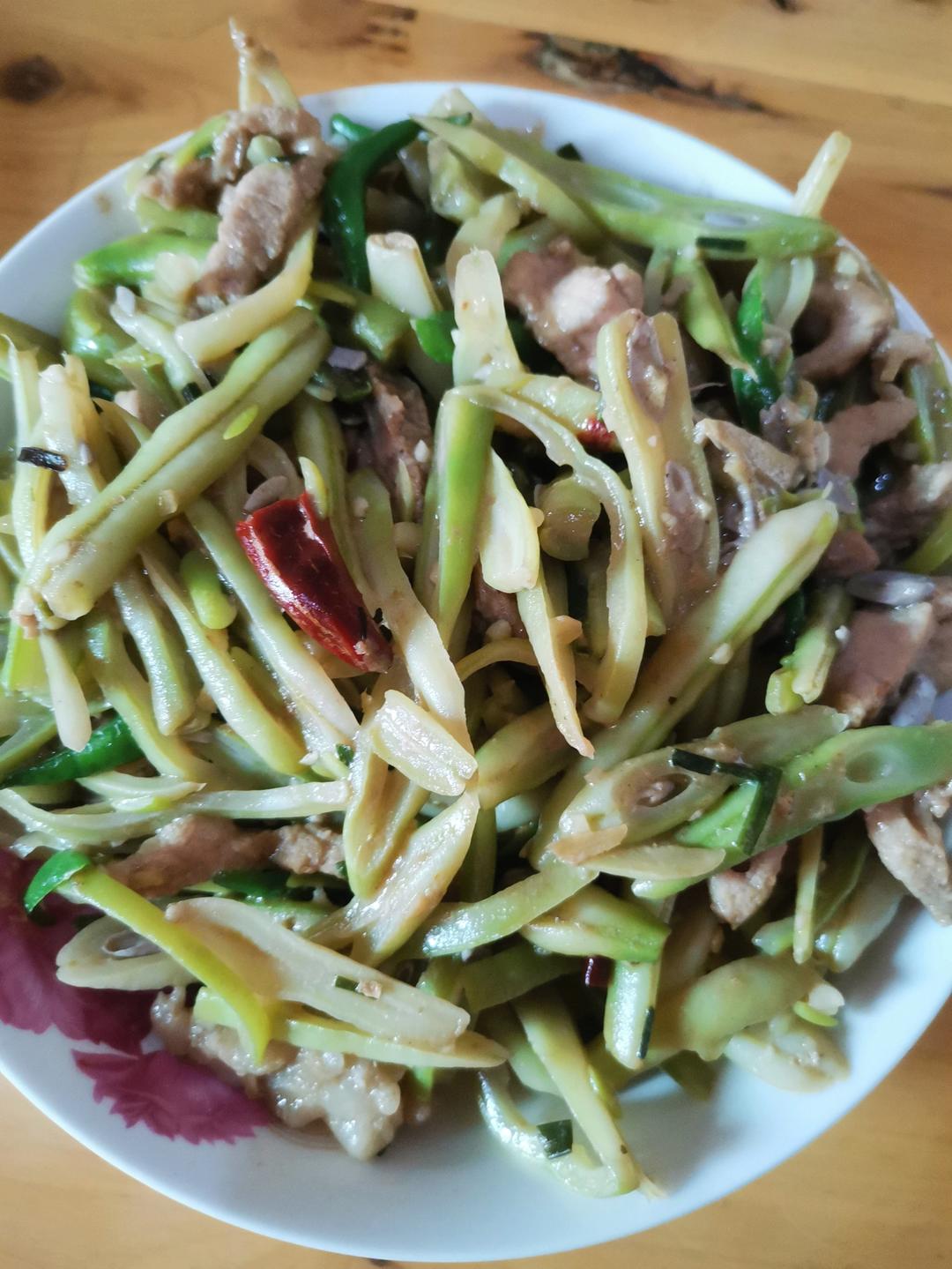 香辣肉炒四季豆