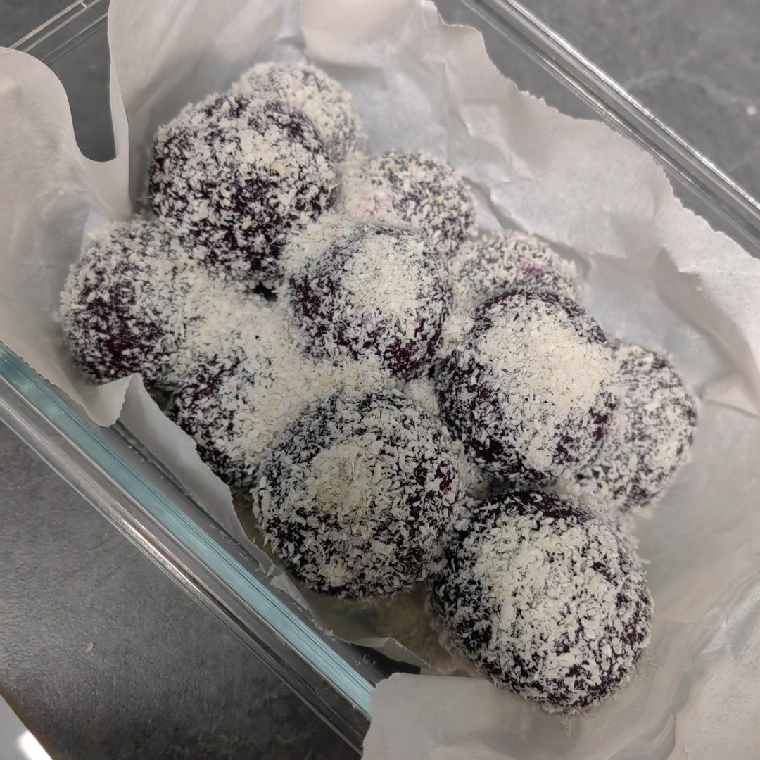 紫薯糯米糍（超简单）