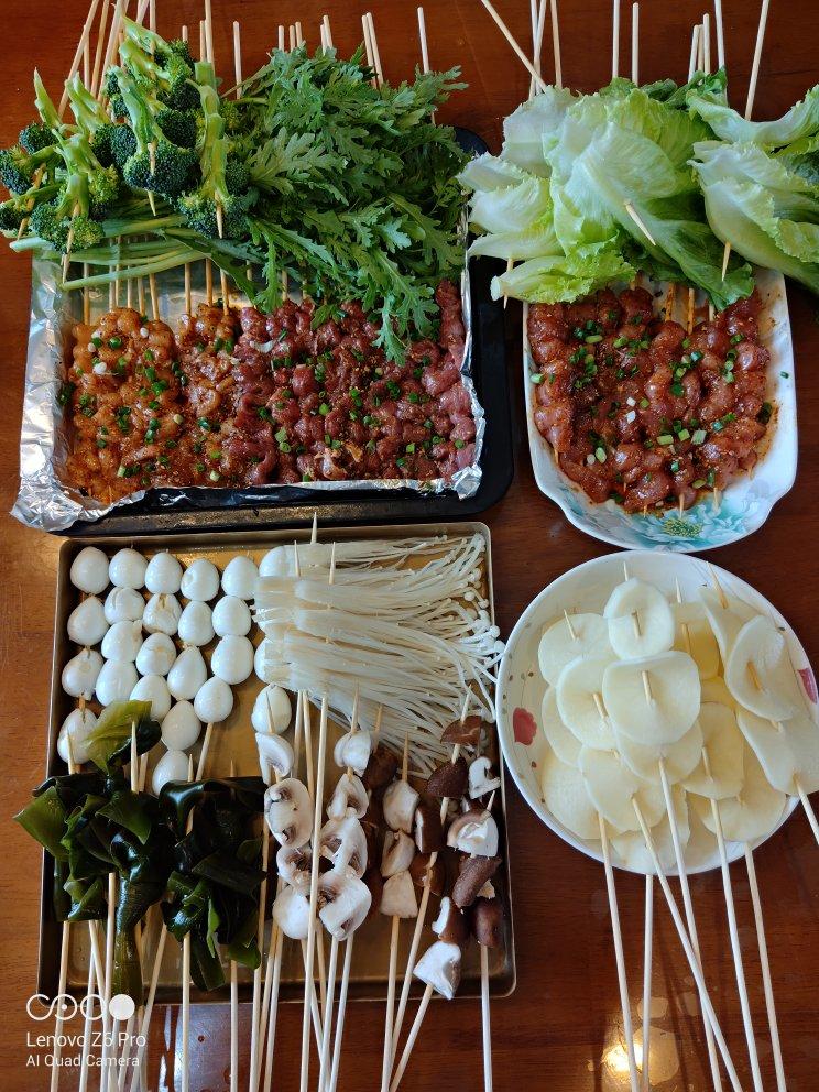 自制串串香（牛肉串，鸡肉串，猪肉串）