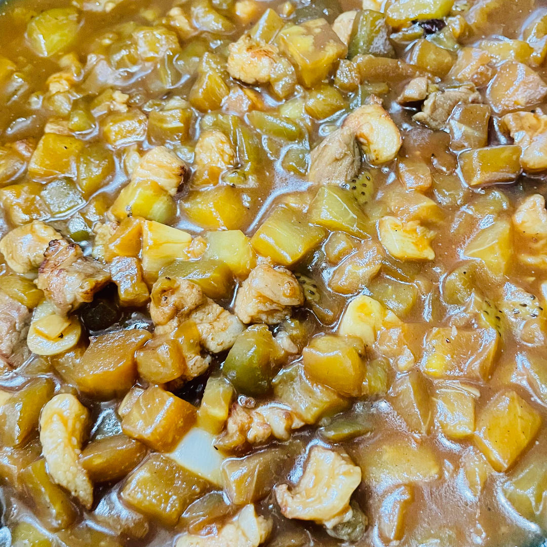 茄丁肉酱打卤面