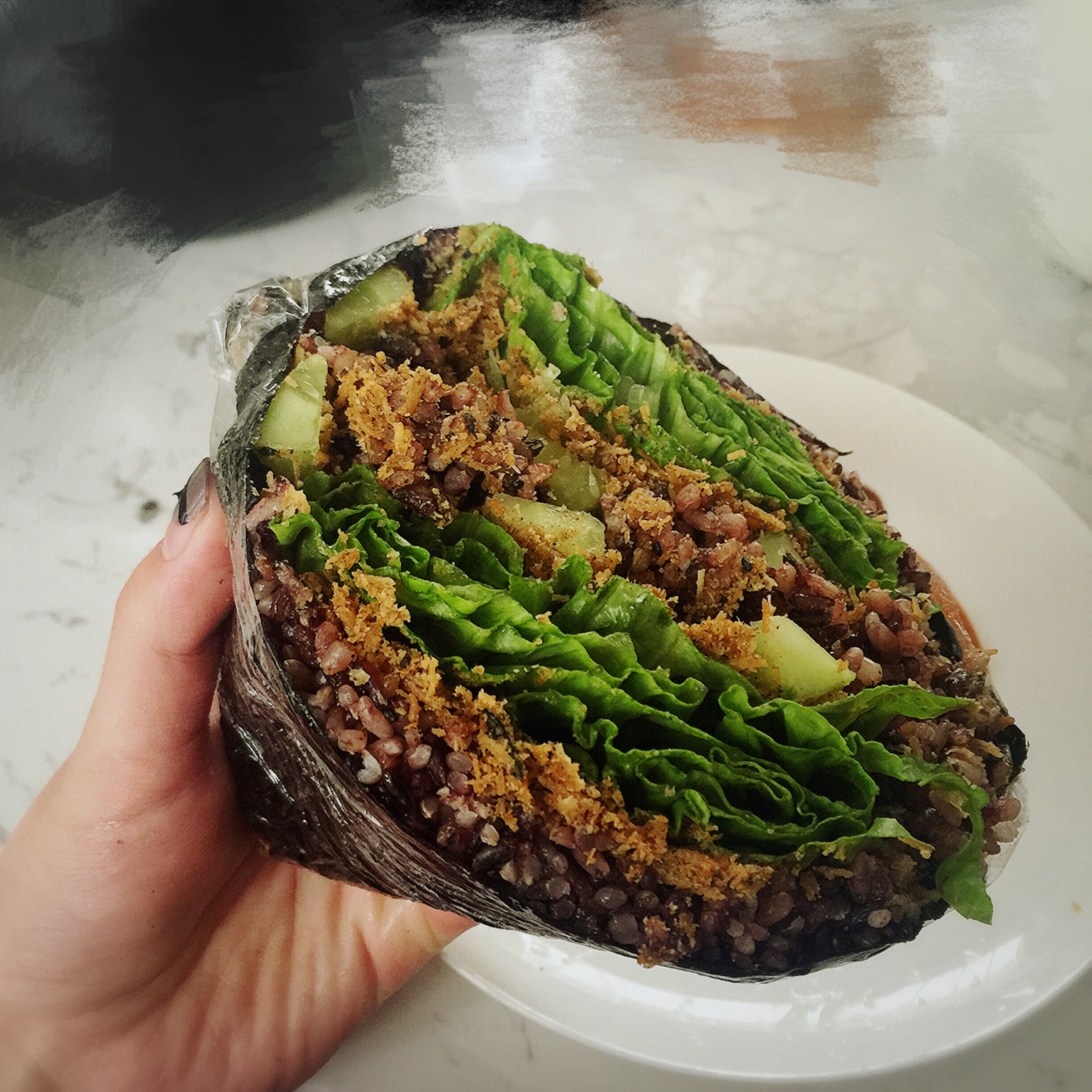 不用捏的饭团(おにぎらず)