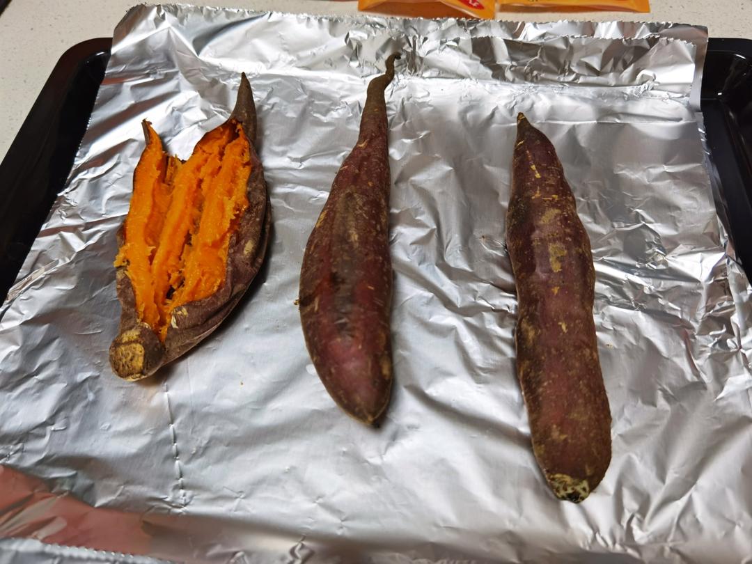 【烤箱版烤红薯】