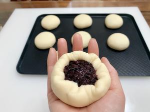 紫糯米面包的做法 步骤16