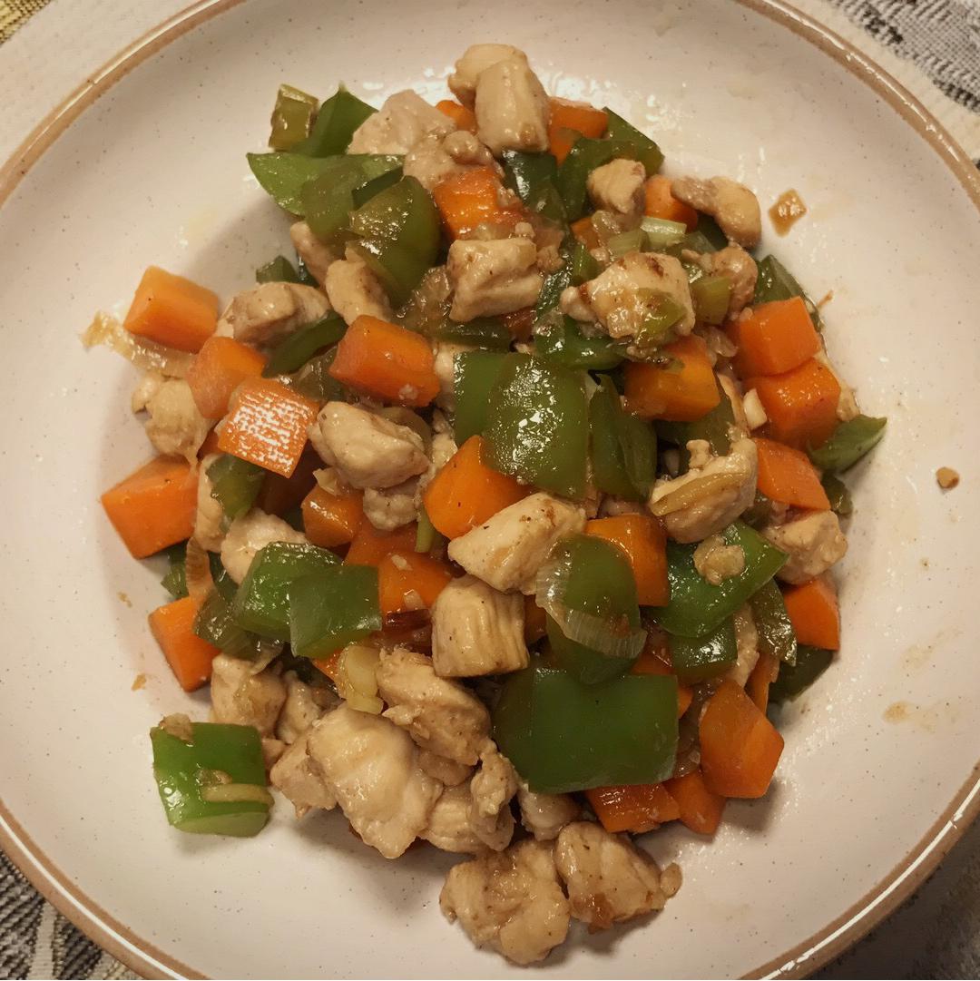青椒鸡肉胡萝卜
